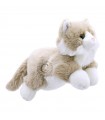 GATO BRANCO E BEIGE 33 cm