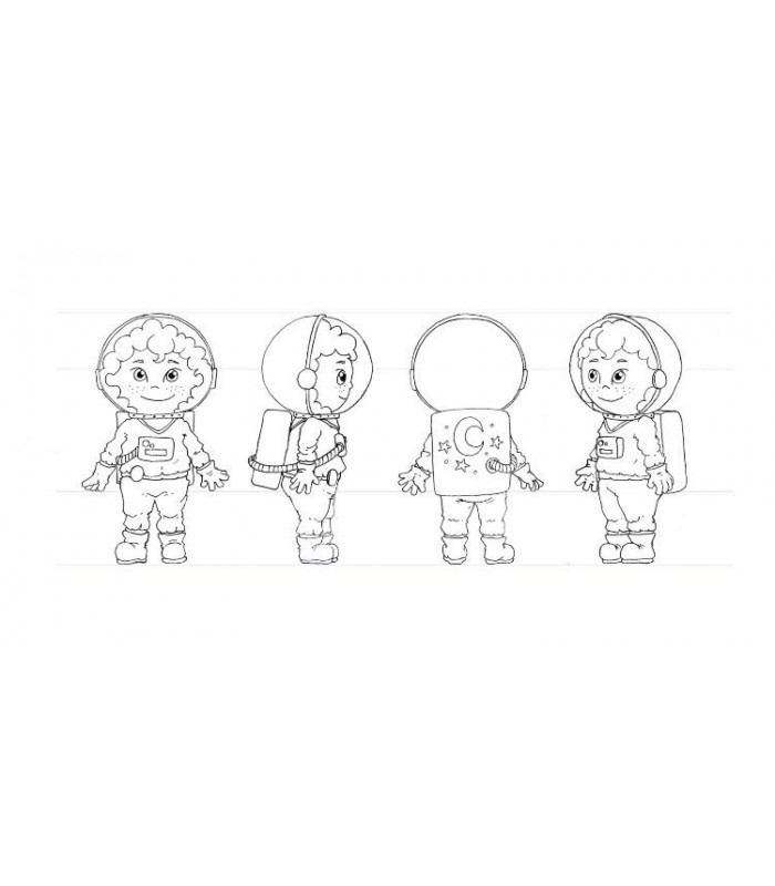 MENINA ASTRONAUTA 80 cm