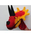 RED TRICERATOPS 23cm