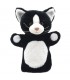 GATO PRETO E BRANCO 25 CM