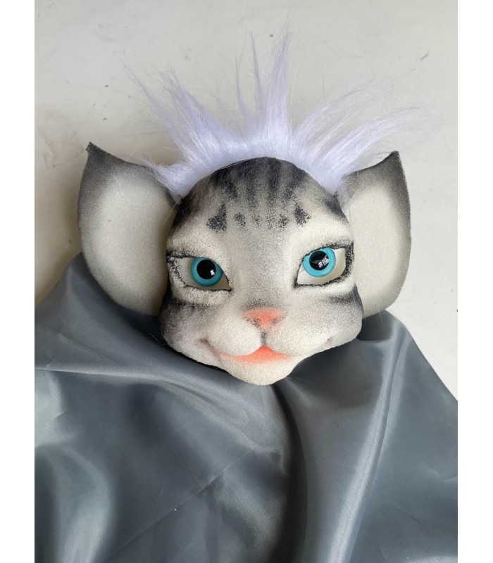 GATO GESTUAL CINZENTO - MARIONETA