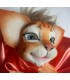 GATO GRANDE NARANJA GESTUAL TÍTERE