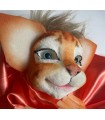 GATO GRANDE NARANJA GESTUAL TÍTERE