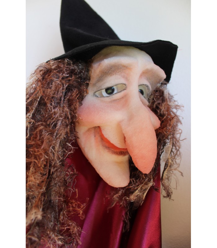 LARGE GESTURAL WITCH PUPPET