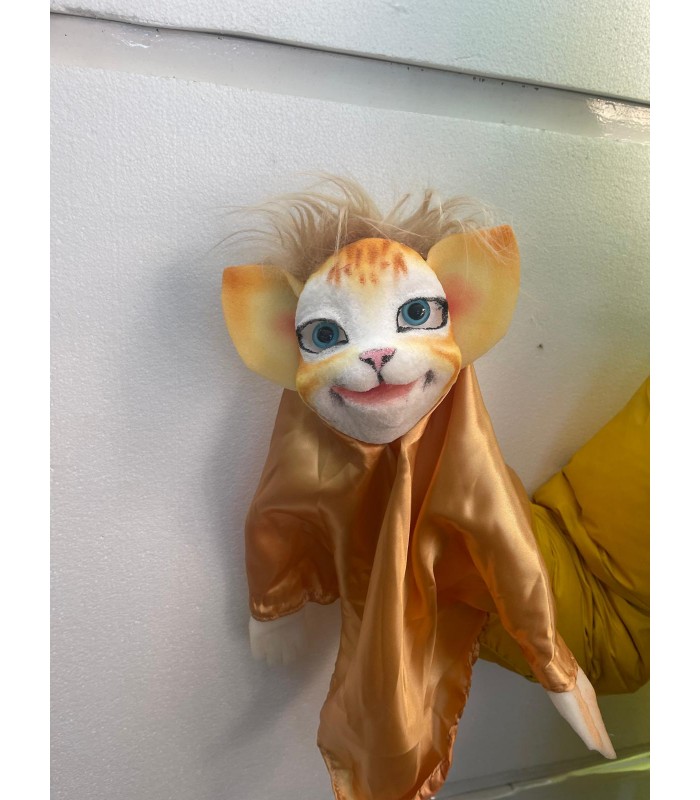 GATO GESTUAL NARANJA MARIONETA
