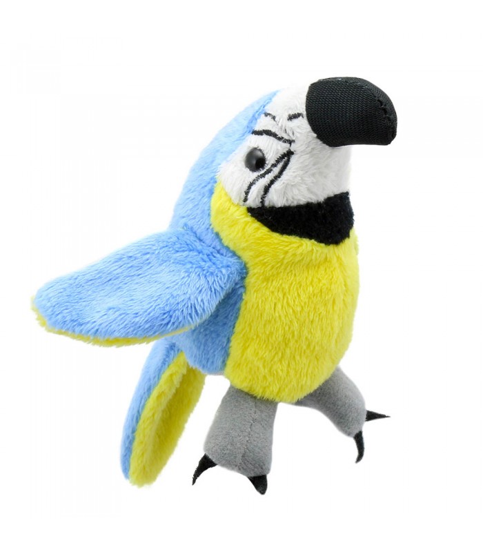 GUACAMAYO AZUL Y DORADO 13cm