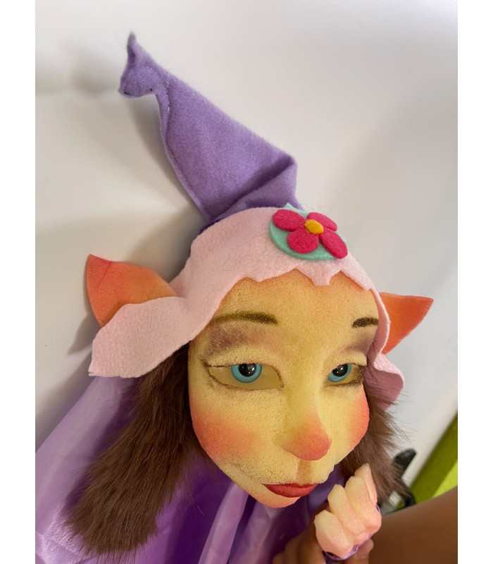 BRUNETTE BIG FAIRY GESTURAL PUPPET
