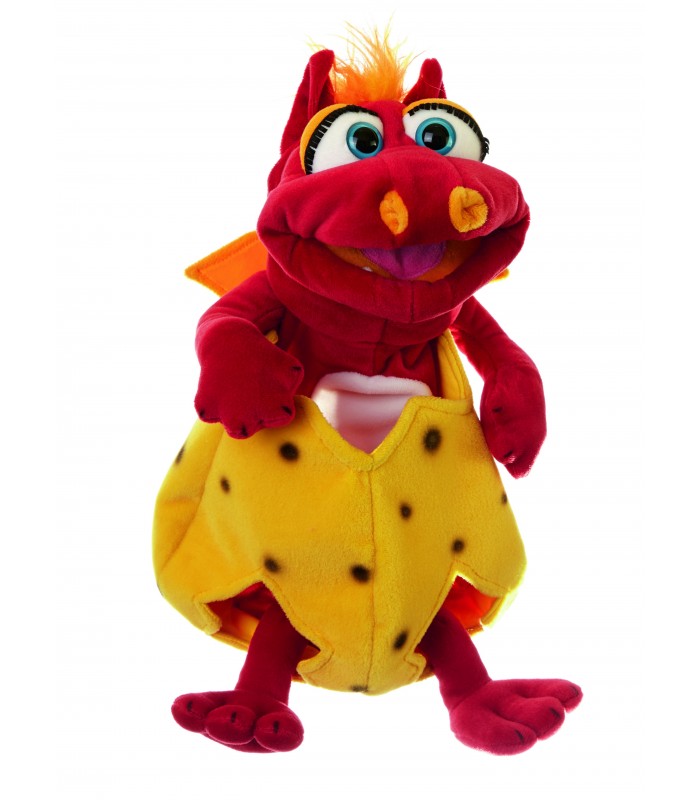 DRAGÃO VERMELHO NO SEU OVO 36 cm